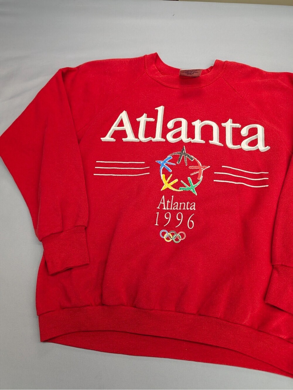 Atlanta 1996 Olympics Sweatshirt Delta XL Red Vintage USA